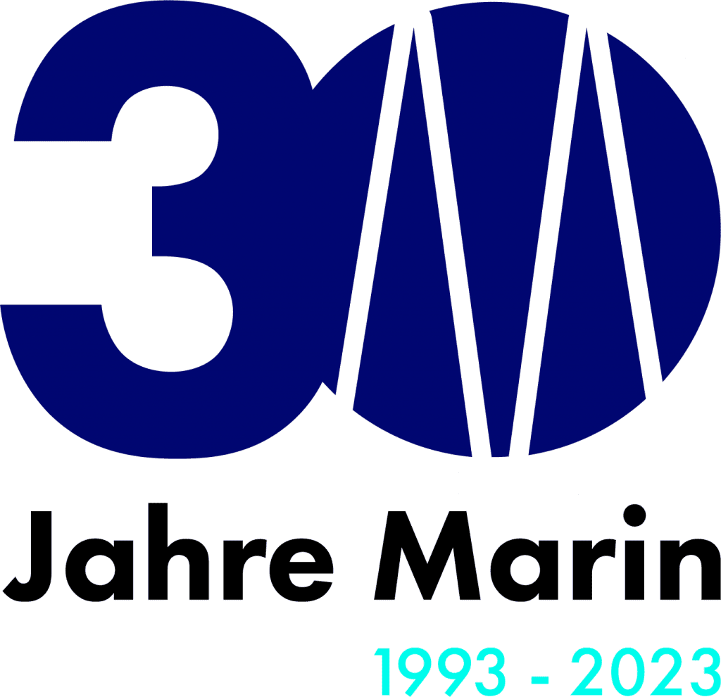 Siegel für "30 Jahre Marin Gebäudereinigung GmbH"